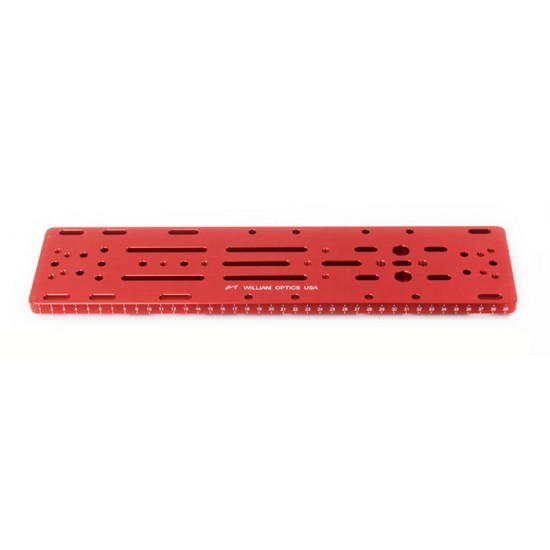 William Optics 15.7" Losmandy-Style Dovetail Plate - Red