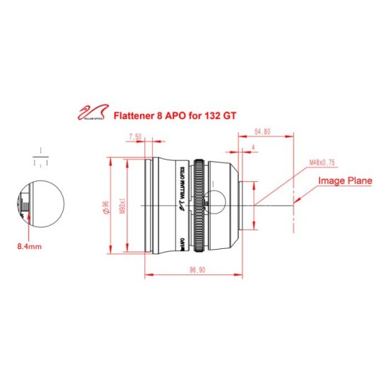 William Optics New FLT 132 Fluorostar 132mm f/6.9 Triplet Apo Refractor with Carry Case - Gold William Optics New FLT 132 Fluorostar 132mm f/6.9 Triplet Apo Refractor with Carry Case - Gold