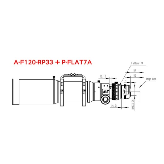 William Optics FLT 120 Fluorostar 120mm f/6.5 Triplet Apo Refractor with Carry Case - Red William Optics FLT 120 Fluorostar 120mm f/6.5 Triplet Apo Refractor with Carry Case - Red