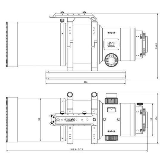 William Optics Ultra-Cat 108 WIFD f/4.8 Petzval Refractor Telescope William Optics Ultra-Cat 108 WIFD f/4.8 Petzval Refractor Telescope