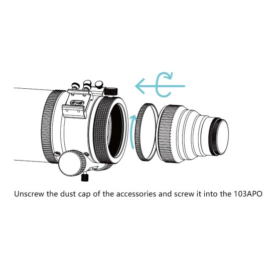 Askar 1x Full Frame Flattener for 103APO Telescope