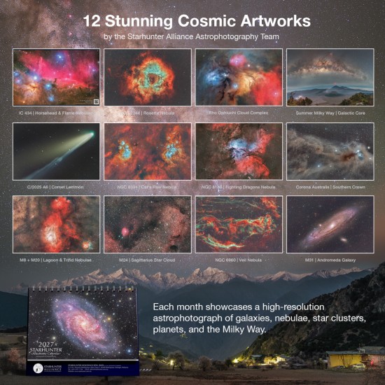 Starhunter Alliance 2027 Astronomy Calendar