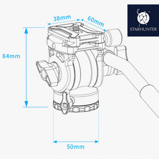 ZWO Seestar TH10 Fluid Tripod Head