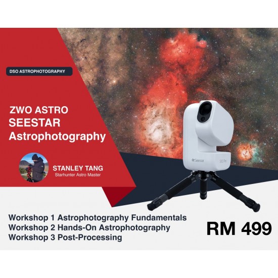 ZWO Seestar S50 Pro Smart Telescope (Limited-Time Launch Offer) with Free Accessories